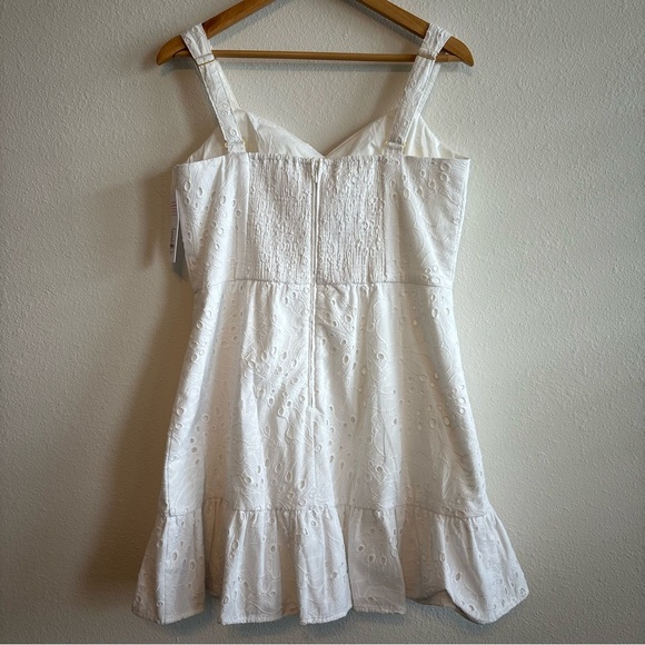 NWT Lily Pulitzer Rocko Eyelet Romper Ruffled Skirt 100% Cotton White Size 10 - Picture 8 of 14